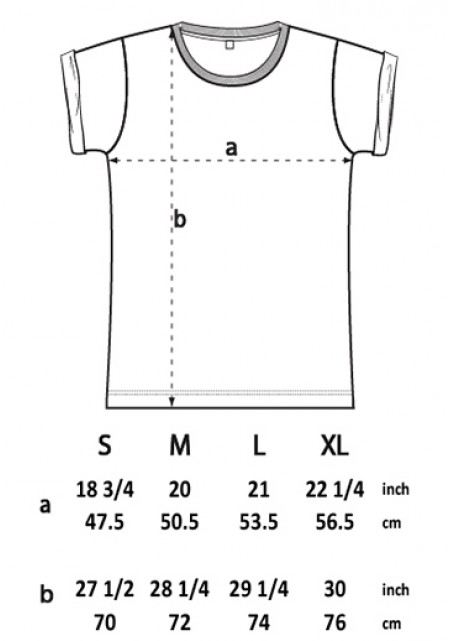 GLÜCKLICH Rolled Sleeve T-Shirt 